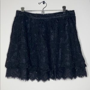 CHARLOTTE RUSSE Cute Black Lace Short Skirt Size 6